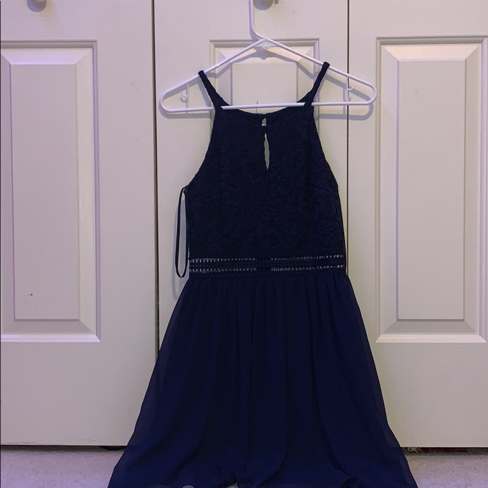 Navy homecoming dress